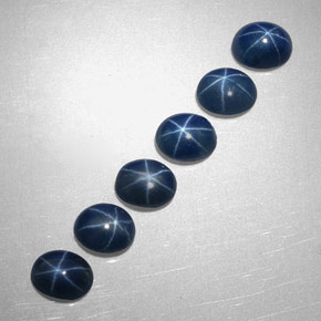 4.23 ct Blue Star Sapphire Gemstone, Star Sapphire Gem in Oval Cabochon Shape for Sale.