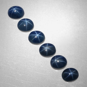 4.23 ct Blue Star Sapphire Stone, Natural Star Sapphire in Oval Cabochon Shape for Sale