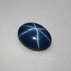 1.04 ct Blue Star Sapphire Stone, Natural Star Sapphire in Oval Cabochon Shape for Sale