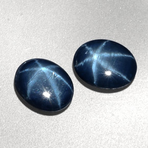 2.77 ct Blue Star Sapphire Stone, Natural Star Sapphire in Oval Cabochon Shape for Sale