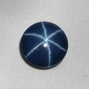2.00 ct Blue Star Sapphire Stone, Natural Star Sapphire in Round Cabochon Shape for Sale