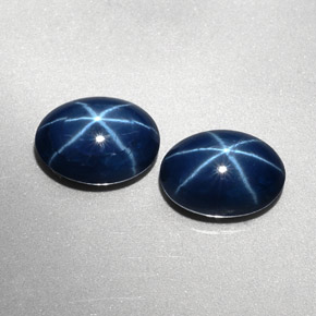 4.75 ct Blue Star Sapphire Stone, Natural Star Sapphire in Oval Cabochon Shape for Sale