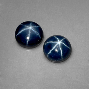 Star Sapphire Gemstone in 6 mm (calibrated) Size for Sale, Star Sapphire Stone in Blue Color