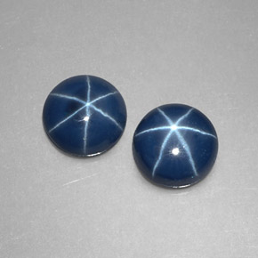 Star Sapphire Gemstone in 6 mm (calibrated) Size for Sale, Star Sapphire Stone in Blue Color