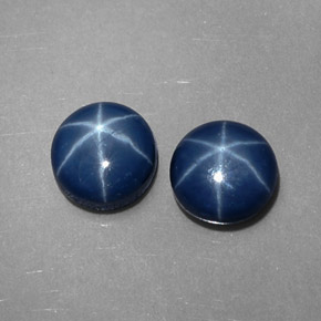 Star Sapphire Gemstone in 6 mm (calibrated) Size for Sale, Star Sapphire Stone in Blue Color