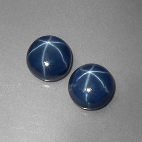 Star Sapphire Gemstone in 6 mm (calibrated) Size for Sale, Star Sapphire Stone in Blue Color