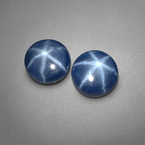 Star Sapphire Gemstone in 6.5 mm (calibrated) Size for Sale, Star Sapphire Stone in Blue Color