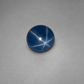 Star Sapphire Gemstone in 6 mm (calibrated) Size for Sale, Star Sapphire Stone in Blue Color