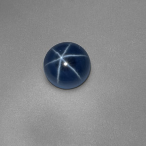 Star Sapphire Gemstone in 5.7 mm Size for Sale, Star Sapphire Stone in Blue Color