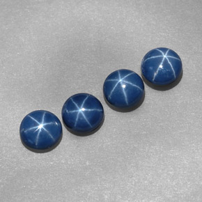 2.79 ct Blue Star Sapphire Stone, Natural Star Sapphire in Round Cabochon Shape for Sale