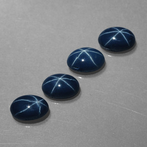 3.24 ct Blue Star Sapphire Gemstone, Star Sapphire Gem in Oval Cabochon Shape for Sale.
