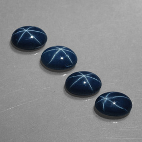 3.24 ct Blue Star Sapphire Stone, Natural Star Sapphire in Oval Cabochon Shape for Sale