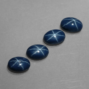 3.03 ct Blue Star Sapphire Stone, Natural Star Sapphire in Oval Cabochon Shape for Sale