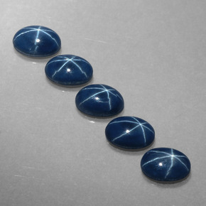 Star Sapphire Gemstone in 6.1 x 4.2 mm Size for Sale, Star Sapphire Stone in Blue Color