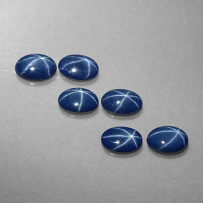 2.73 ct Blue Star Sapphire Gemstone, Star Sapphire Gem in Oval Cabochon Shape for Sale.