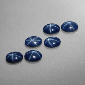 2.78 ct Blue Star Sapphire Stone, Natural Star Sapphire in Oval Cabochon Shape for Sale