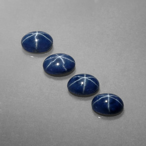 Star Sapphire Gemstone in 6.2 x 4.2 mm Size for Sale, Star Sapphire Stone in Blue Color