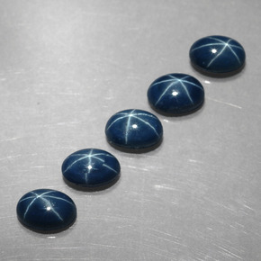 4.20 ct Blue Star Sapphire Stone, Natural Star Sapphire in Oval Cabochon Shape for Sale
