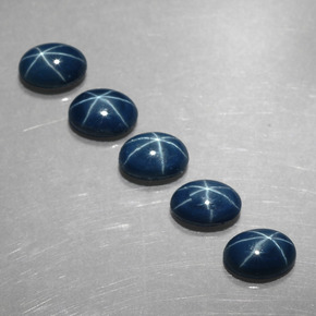 Star Sapphire Gemstone in 6.1 x 4.2 mm Size for Sale, Star Sapphire Stone in Blue Color