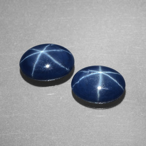 Star Sapphire Gemstone in 7.2 x 5.2 mm Size for Sale, Star Sapphire Stone in Blue Color
