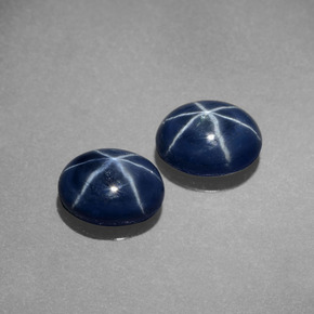 2.19 ct Blue Star Sapphire Stone, Natural Star Sapphire in Oval Cabochon Shape for Sale