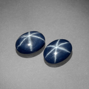 Star Sapphire Gemstone in 7.2 x 5.2 mm Size for Sale, Star Sapphire Stone in Blue Color