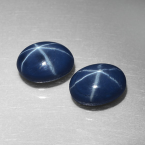 2.44 ct Blue Star Sapphire Gemstone, Star Sapphire Gem in Oval Cabochon Shape for Sale.
