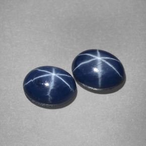 Star Sapphire Gemstone in 7.1 x 5.2 mm Size for Sale, Star Sapphire Stone in Blue Color