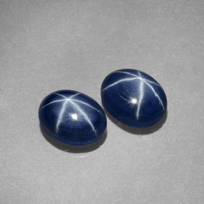 Star Sapphire Gemstone in 7.1 x 5.3 mm Size for Sale, Star Sapphire Stone in Blue Color
