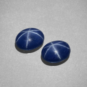 2.49 ct Blue Star Sapphire Stone, Natural Star Sapphire in Oval Cabochon Shape for Sale