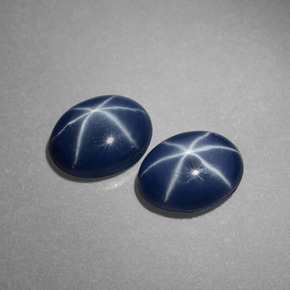 2.61 ct Blue Star Sapphire Stone, Natural Star Sapphire in Oval Cabochon Shape for Sale
