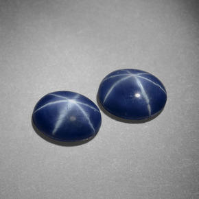 2.26 ct Blue Star Sapphire Stone, Natural Star Sapphire in Oval Cabochon Shape for Sale