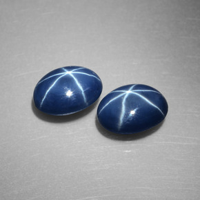 2.23 ct Blue Star Sapphire Stone, Natural Star Sapphire in Oval Cabochon Shape for Sale