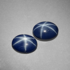 2.86 ct Blue Star Sapphire Stone, Natural Star Sapphire in Oval Cabochon Shape for Sale