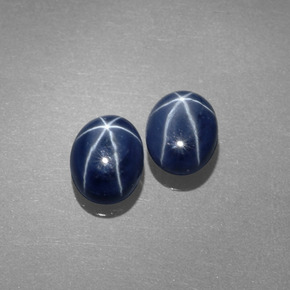 3.40 ct Blue Star Sapphire Stone, Natural Star Sapphire in Oval Cabochon Shape for Sale