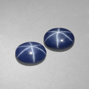 3.19 ct Blue Star Sapphire Stone, Natural Star Sapphire in Oval Cabochon Shape for Sale