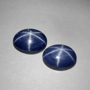 2.87 ct Blue Star Sapphire Gemstone, Star Sapphire Gem in Oval Cabochon Shape for Sale.