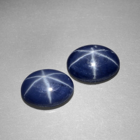 2.87 ct Blue Star Sapphire Stone, Natural Star Sapphire in Oval Cabochon Shape for Sale