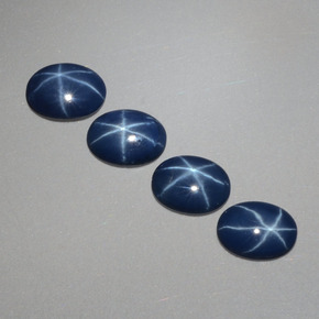 3.17 ct Blue Star Sapphire Gemstone, Star Sapphire Gem in Oval Cabochon Shape for Sale.