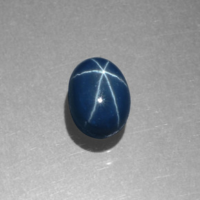Star Sapphire Gemstone in 7 x 5 mm (calibrated) Size for Sale, Star Sapphire Stone in Blue Color