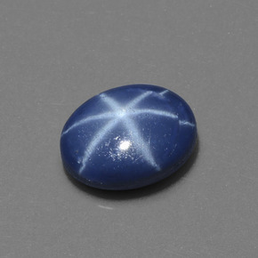 2.63 ct Blue Star Sapphire Gemstone, Star Sapphire Gem in Oval Cabochon Shape for Sale.