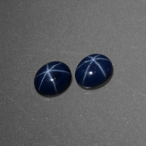 1.15 ct Blue Star Sapphire Stone, Natural Star Sapphire in Oval Cabochon Shape for Sale