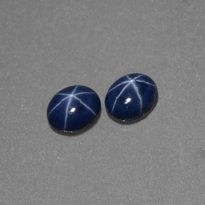 1.26 ct Blue Star Sapphire Stone, Natural Star Sapphire in Oval Cabochon Shape for Sale