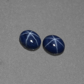 Star Sapphire Gemstone in 5.2 x 4.1 mm Size for Sale, Star Sapphire Stone in Blue Color