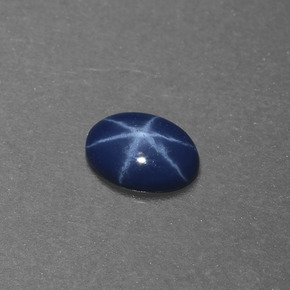 Star Sapphire Gemstone in 5.7 x 4.1 mm Size for Sale, Star Sapphire Stone in Blue Color