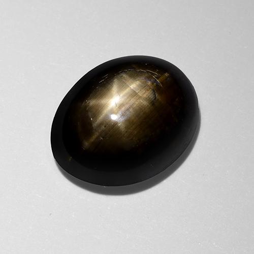 6.4ct Oval Cabochon Black Star Sapphire Gem for sale 6.4ct Oval Cabochon Black Star Sapphire Gem (ID: 456038)