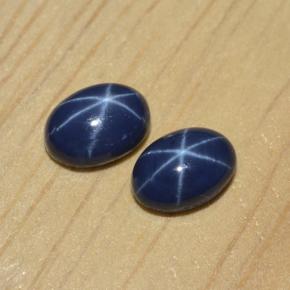 Star Sapphire Gemstone in 7.2 x 5.1 mm Size for Sale, Star Sapphire Stone in Blue Color
