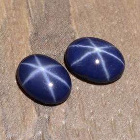 1.97 ctw Blue Star Sapphire Stones, Natural Star Sapphire in Oval Cabochon Shape for Sale