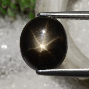 4.3ct Oval Cabochon Black Star Sapphire Gem for sale 4.3ct Oval Cabochon Black Star Sapphire Gem (ID: 470284)
