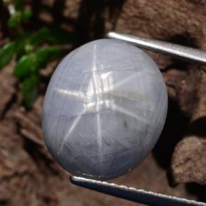 10.6ct Oval Cabochon Grayish Silver Star Sapphire Gem for sale 10.6ct Oval Cabochon Grayish Silver Star Sapphire Gem (ID: 470836)